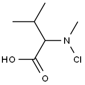 2-[N-Chloro(methyl)amino]-3-methylbutyric acid Struktur