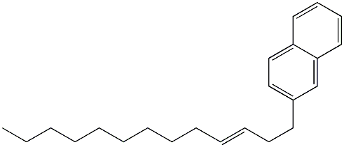 2-(3-Tridecenyl)naphthalene 结构式