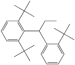 1-(2,6-Di-tert-butylphenyl)-1-(2-tert-butylphenyl)propane Structure