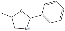 5-メチル-2-フェニルチアゾリジン 化学構造式