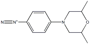 4-(2,6-Dimethyl-4-morpholinyl)benzenediazonium|