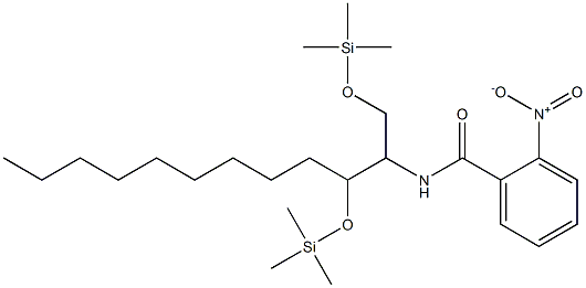 N-[1,3-ビス(トリメチルシリルオキシ)ドデカン-2-イル]-2-ニトロベンズアミド 化学構造式