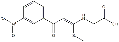 N-[1-(Methylthio)-3-(3-nitrophenyl)-3-oxo-1-propenyl]glycine