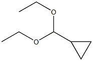 Cyclopropanecarbaldehyde diethyl acetal Structure