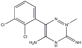 5-Amino-6-(2,3-dichlorophenyl)-3,4-dihydro-3-imino-2-methyl-1,2,4-triazin-2-ium|