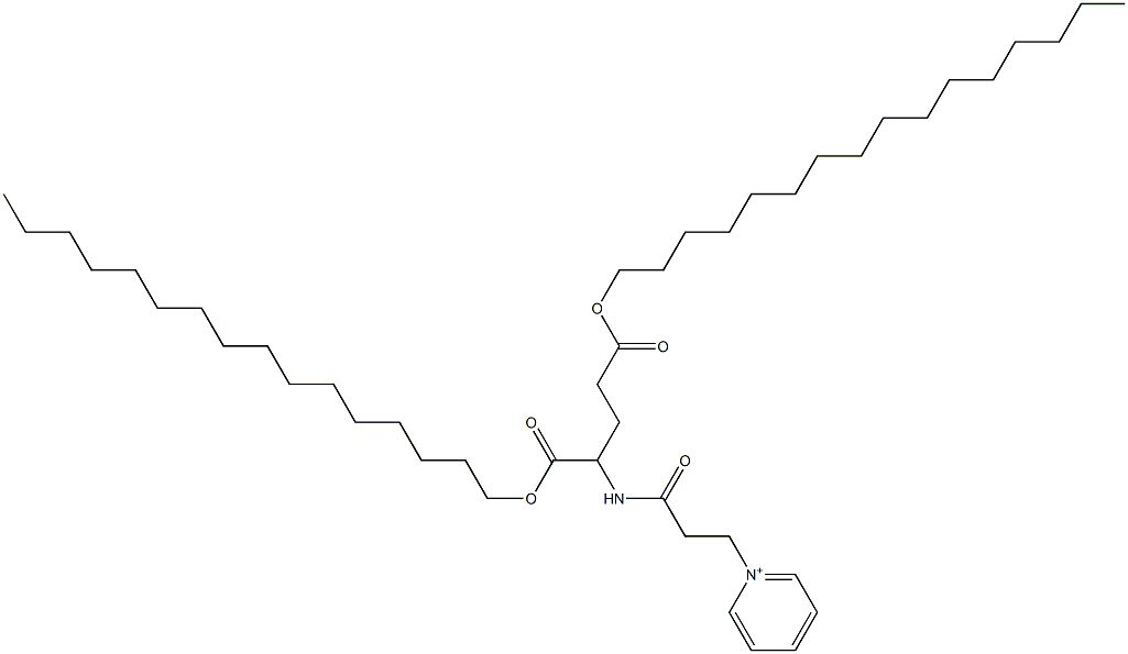 1-[3-[[1-[(Hexadecyloxy)carbonyl]-4-(hexadecyloxy)-4-oxobutyl]amino]-3-oxopropyl]pyridinium Struktur