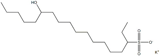 13-Hydroxyoctadecane-3-sulfonic acid potassium salt