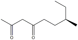 [R,(-)]-7-Methyl-2,4-nonanedione Structure