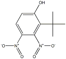 2-tert-Butyl-3,4-dinitrophenol Struktur