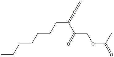 Acetic acid 3-ethenylidene-2-oxodecyl ester Structure
