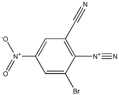 2-Bromo-6-cyano-4-nitrobenzenediazonium,,结构式