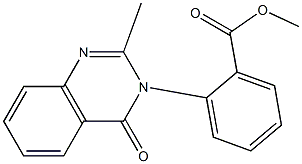 3-(2-Methoxycarbonylphenyl)-2-methylquinazoline-4(3H)-one 结构式