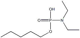 N,N-Diethylamidophosphoric acid hydrogen pentyl ester Structure