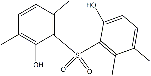 2,2'-Dihydroxy-3,5',6,6'-tetramethyl[sulfonylbisbenzene],,结构式