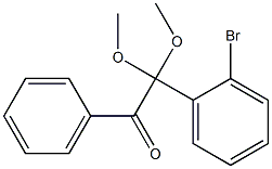 1-フェニル-2,2-ジメトキシ-2-(2-ブロモフェニル)エタン-1-オン 化学構造式