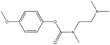 N-メチル-N-(2-ジメチルアミノエチル)カルバミド酸4-メトキシフェニル 化学構造式