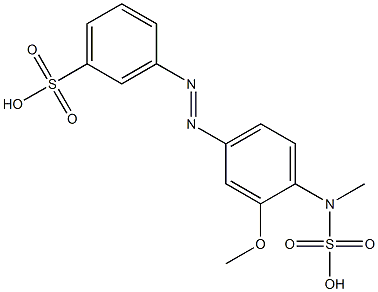 m-[3-Methoxy-4-(sulfomethylamino)phenylazo]benzenesulfonic acid