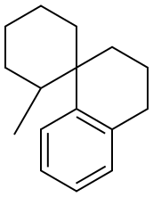 3,4-Dihydro-2'-methylspiro[naphthalene-1(2H),1'-cyclohexane],,结构式