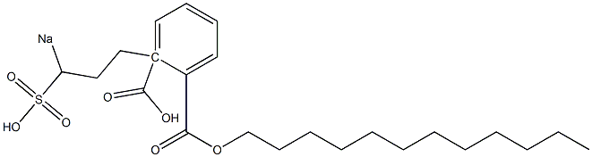 Phthalic acid 1-dodecyl 2-(3-sodiosulfopropyl) ester Struktur