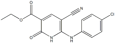  5-Cyano-6-(4-chloroanilino)-1,2-dihydro-2-oxopyridine-3-carboxylic acid ethyl ester