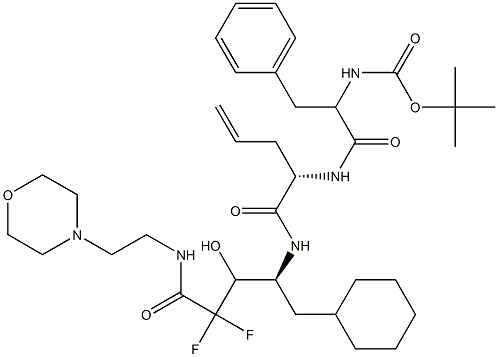 (4S)-4-[[(2S)-2-[2-(tert-Butoxycarbonyl)amino-3-phenylpropanoylamino]-4-pentenoyl]amino]-5-cyclohexyl-2,2-difluoro-3-hydroxy-N-(2-morpholinoethyl)pentanamide