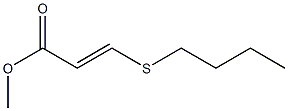 3-(Butylthio)acrylic acid methyl ester,,结构式