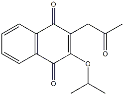 3-Isopropoxy-2-acetonyl-1,4-naphthoquinone Structure