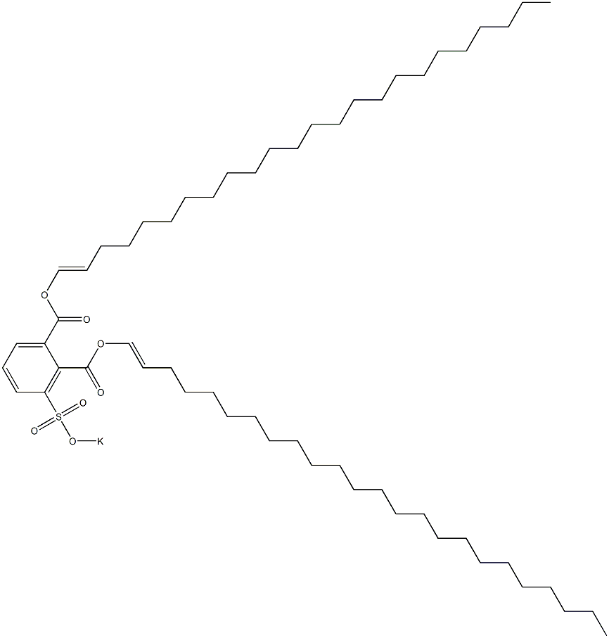 3-(Potassiosulfo)phthalic acid di(1-tetracosenyl) ester