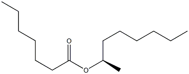 (-)-Heptanoic acid (R)-1-methylheptyl ester,,结构式