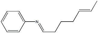 N-(5-Hepten-1-ylidene)aniline Structure