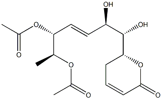 (R)-5,6-Dihydro-6-[(1S,2R,3E,5R,6S)-5,6-diacetoxy-1,2-dihydroxy-3-hepten-1-yl]-2H-pyran-2-one|