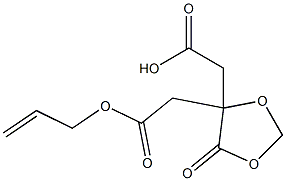 5-(Allyloxycarbonylmethyl)-4-oxo-1,3-dioxolane-5-acetic acid Structure