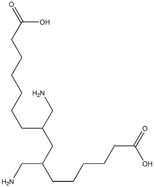 7,9-Bis(aminomethyl)hexadecanedioic acid 结构式