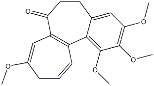 5,6,7,10-Tetrahydro-1,2,3,9-tetramethoxybenzo[a]heptalen-7-one Structure