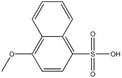 4-Methoxy-1-naphthalenesulfonic acid,,结构式