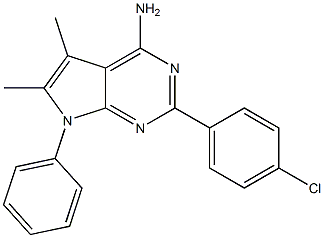  4-Amino-5,6-dimethyl-7-phenyl-2-(4-chlorophenyl)-7H-pyrrolo[2,3-d]pyrimidine