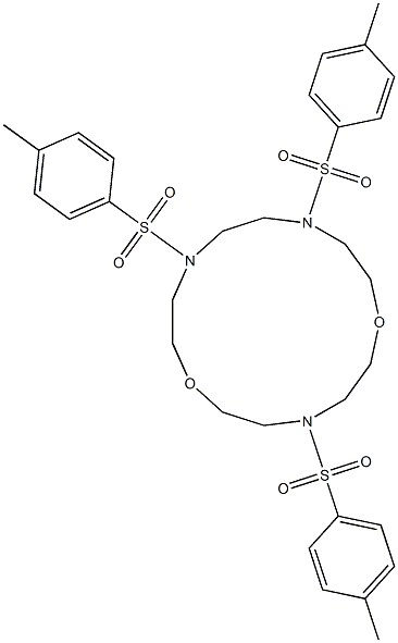 4,10,13-Tris(4-methylphenylsulfonyl)-1,7-dioxa-4,10,13-triazacyclopentadecane