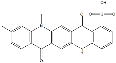  5,7,12,14-Tetrahydro-10,12-dimethyl-7,14-dioxoquino[2,3-b]acridine-1-sulfonic acid