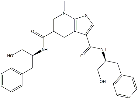 7-Methyl-3,5-bis[[(1S)-1-(hydroxymethyl)-2-phenylethyl]carbamoyl]-4,7-dihydrothieno[2,3-b]pyridine|