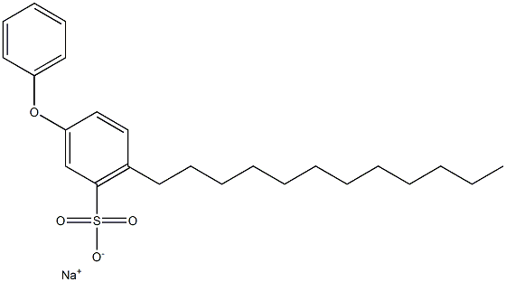 3-Phenoxy-6-dodecylbenzenesulfonic acid sodium salt 结构式