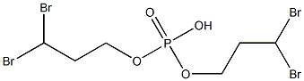 Phosphoric acid hydrogen bis(3,3-dibromopropyl) ester Structure