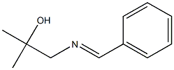 2-(Benzylideneamino)-1-methyl-1-methylethanol,,结构式