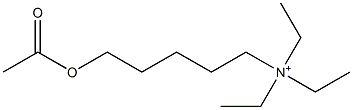 5-Acetyloxy-N,N,N-triethyl-1-pentanaminium Structure