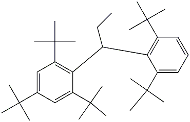 1-(2,4,6-Tri-tert-butylphenyl)-1-(2,6-di-tert-butylphenyl)propane 结构式