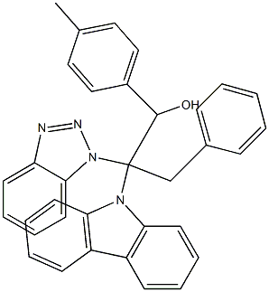 1-(4-Methylphenyl)-3-phenyl-2-(1H-benzotriazol-1-yl)-2-(9H-carbazol-9-yl)-1-propanol