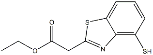 4-Mercaptobenzothiazole-2-acetic acid ethyl ester 结构式