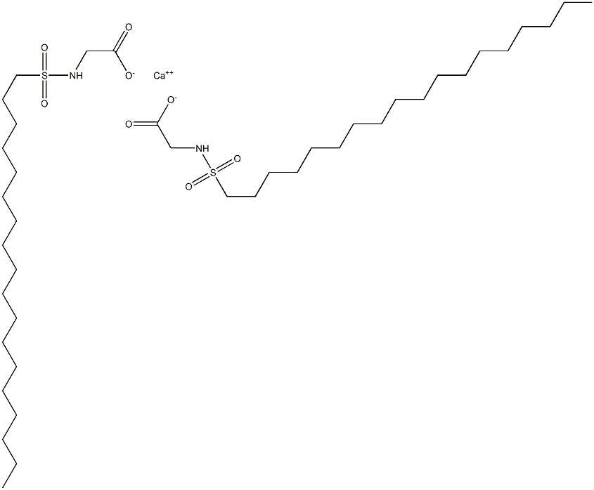 Bis(N-octadecylsulfonylglycine)calcium salt Structure