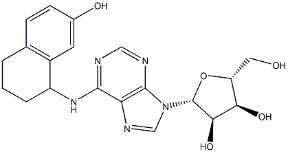 N-[[1,2,3,4-Tetrahydro-7-hydroxynaphthalen]-1-yl]adenosine Structure