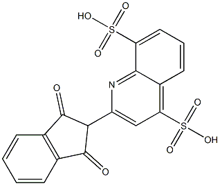 2-(1,3-Dioxoindan-2-yl)quinoline-4,8-disulfonic acid