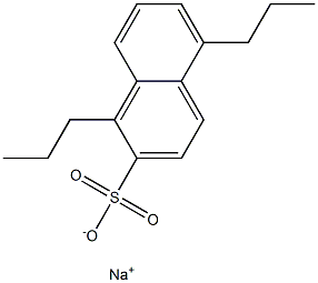 1,5-Dipropyl-2-naphthalenesulfonic acid sodium salt Structure